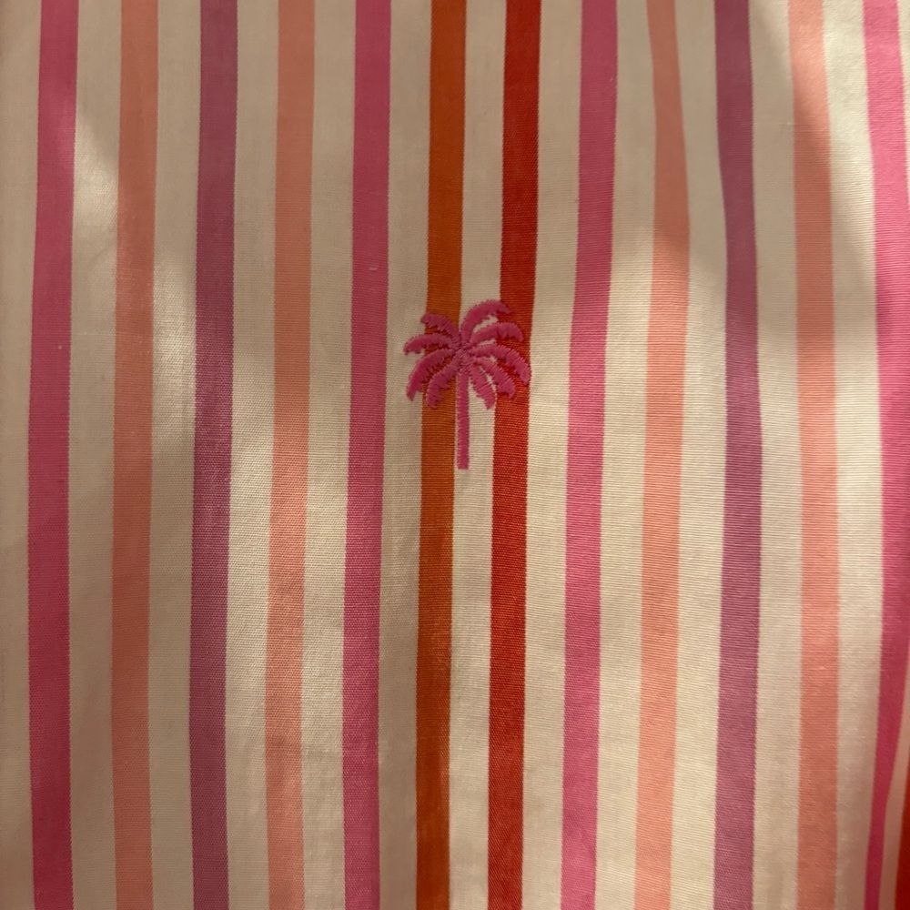 Lilly Pulitzer Pink Striped Vintage Button Up - Picture 3 of 5